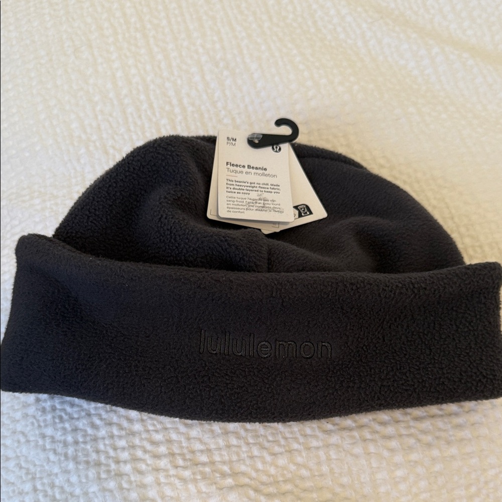Lululemon Charcoal Fleece Beanie